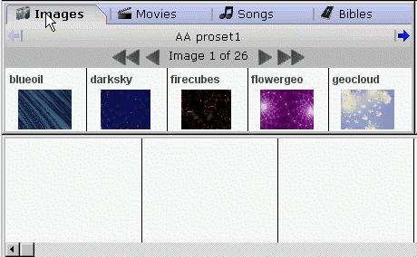 screenshot of Presentation Manager